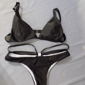 Sexy black swim suit